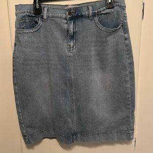 Stretch denim skirt from Main Street Exchange size 12.